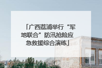 广西荔浦举行“军地联合”防汛抢险应急救援综合演练